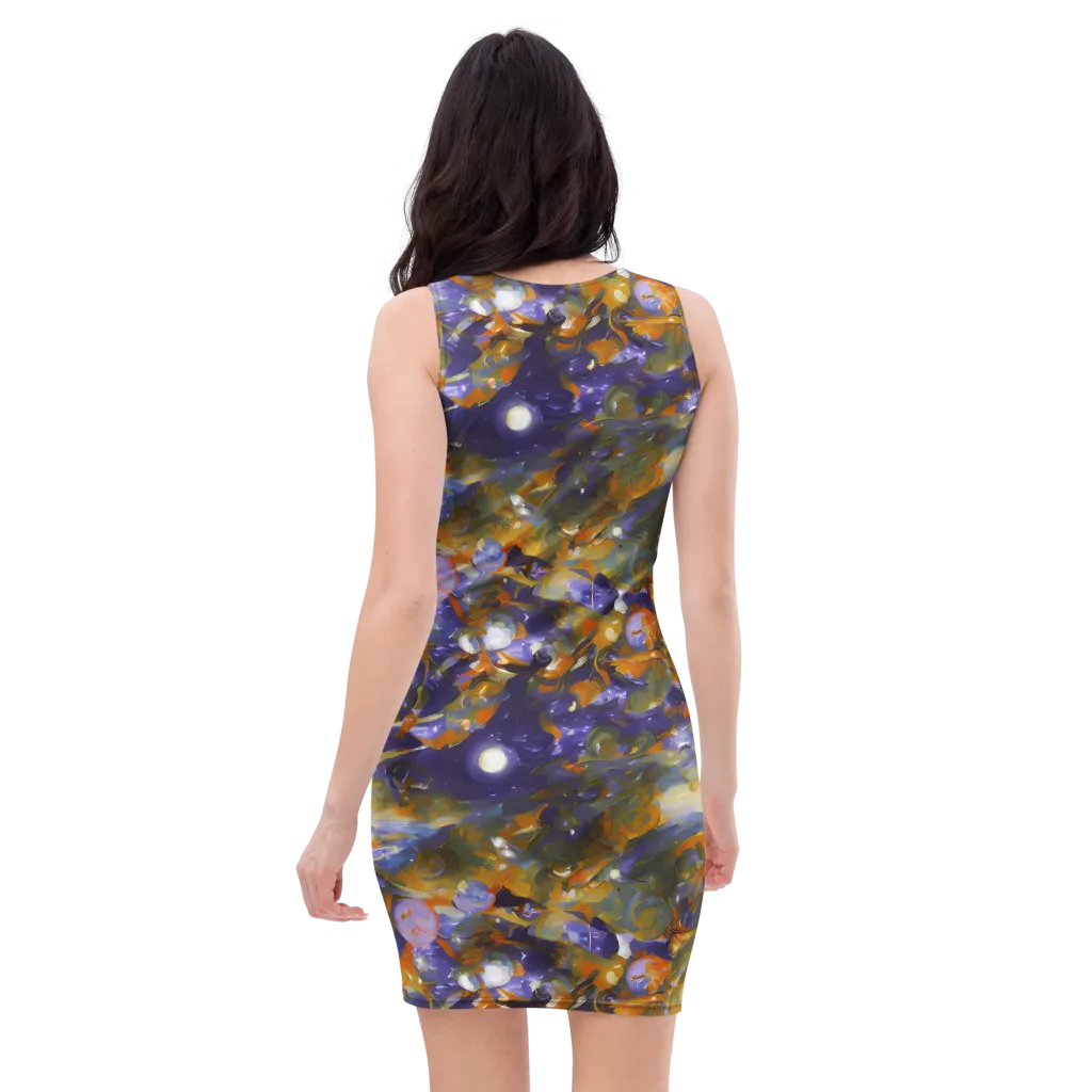 Electric Alchemy on Bodycon Dress — Back
