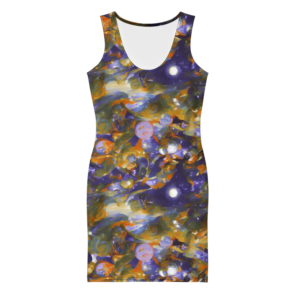 Electric Alchemy on Bodycon Dress — Front