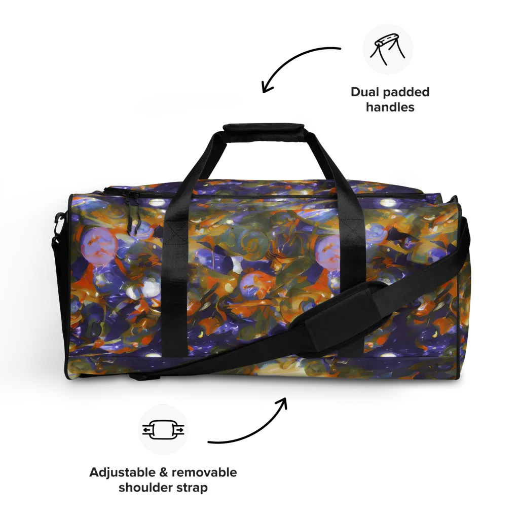 Electric Alchemy on Duffle Bag — Front