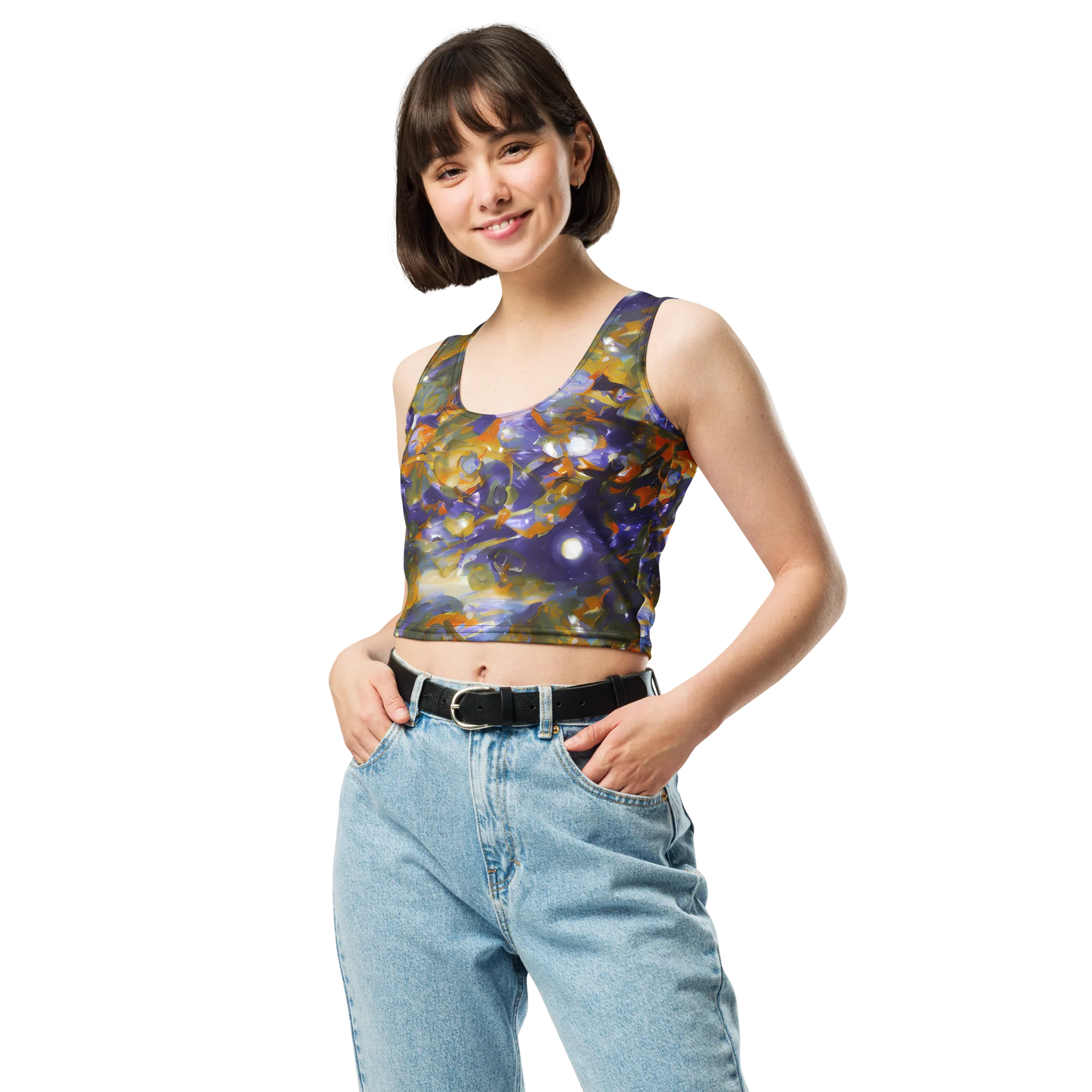 Electric Alchemy on Crop Top — Front