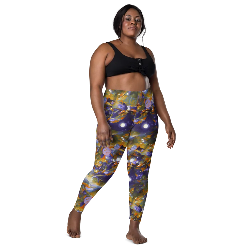 Electric Alchemy on Leggings with Pockets — Front