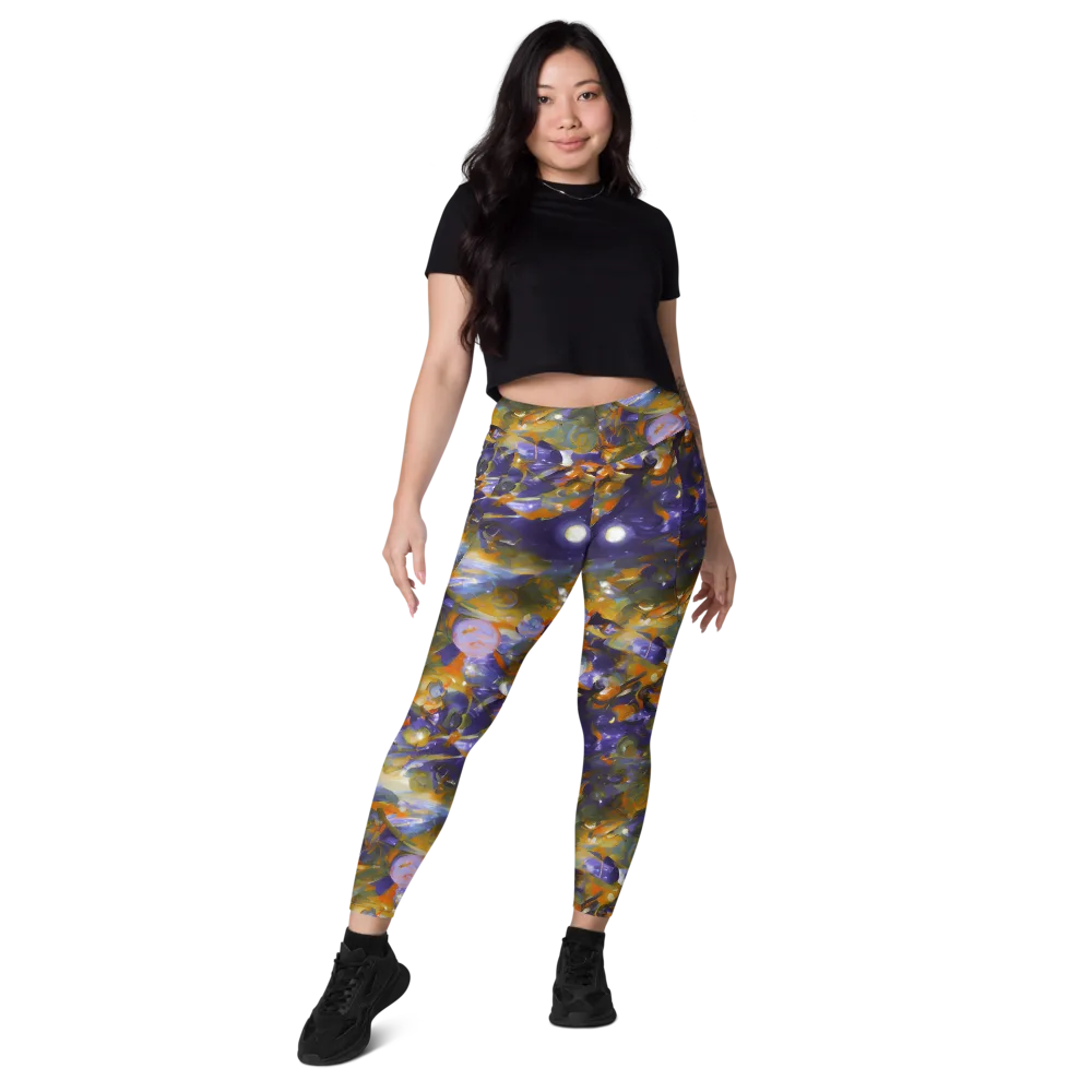 Electric Alchemy on Leggings with Pockets — Front