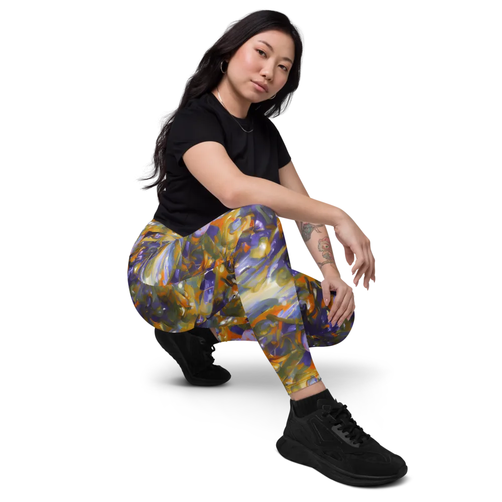 Electric Alchemy on Leggings with Pockets — Right Front
