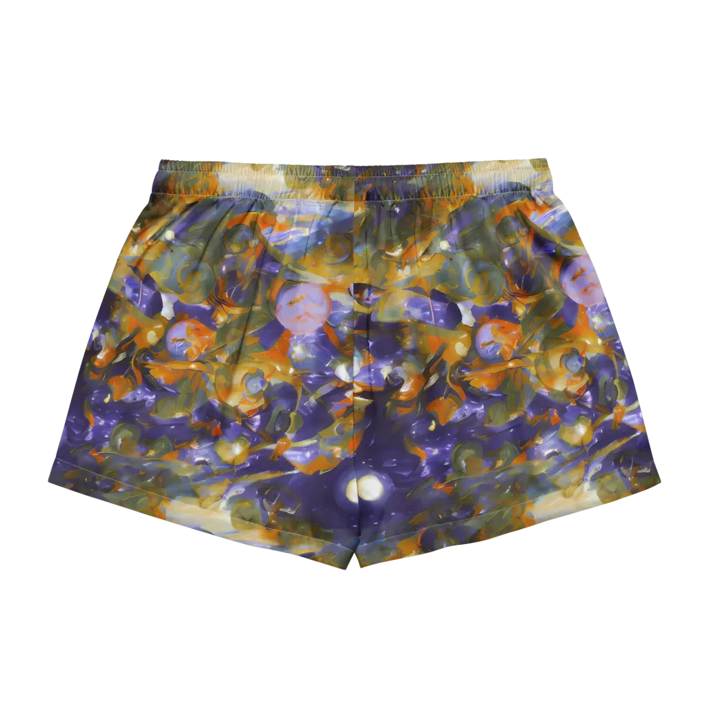 Electric Alchemy on Women's Pajama Shorts — Back