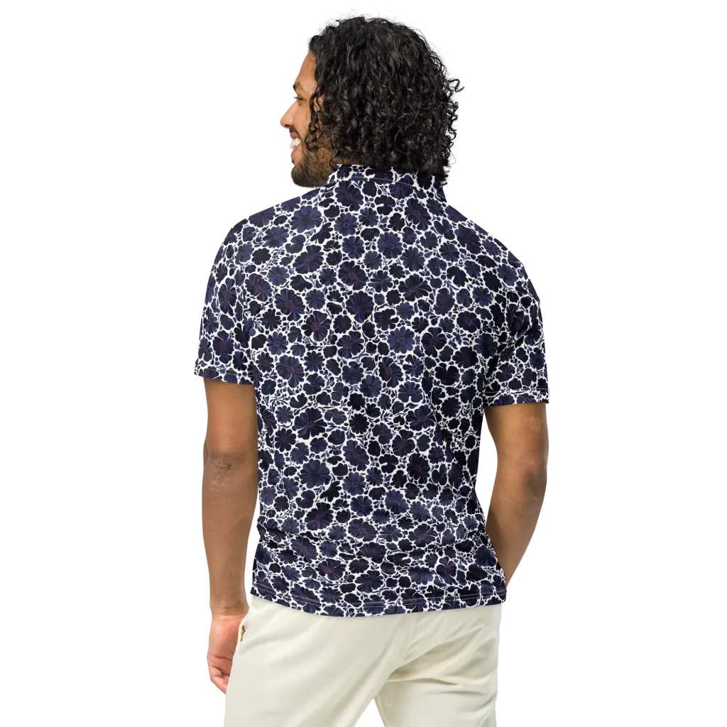 Indigo Bloomfield on Men's Slim Fit Polo Shirt — Back