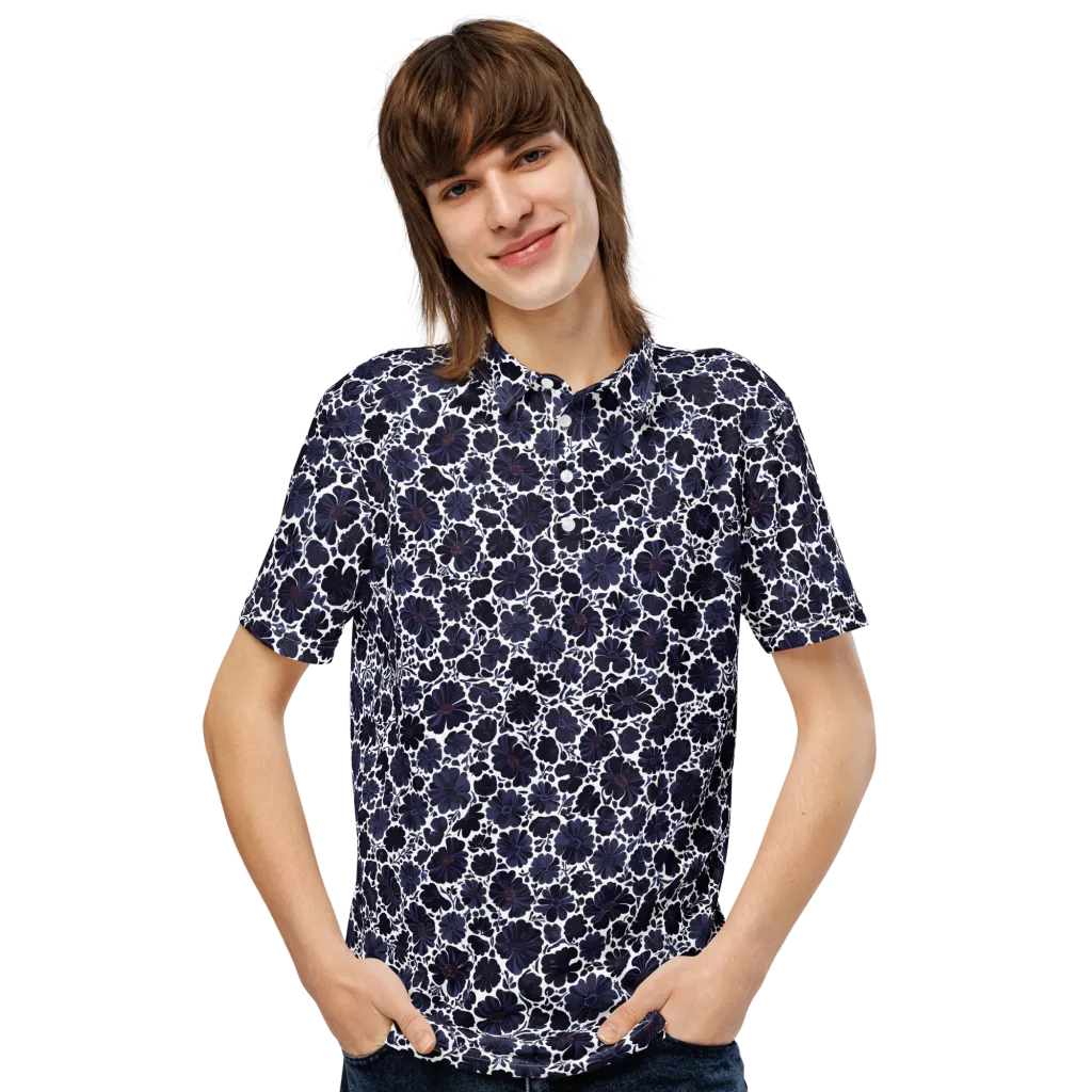 Indigo Bloomfield on Men's Slim Fit Polo Shirt — Front