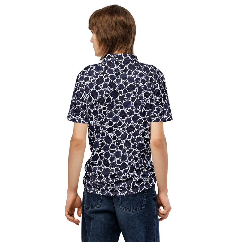 Indigo Bloomfield on Men's Slim Fit Polo Shirt — Back
