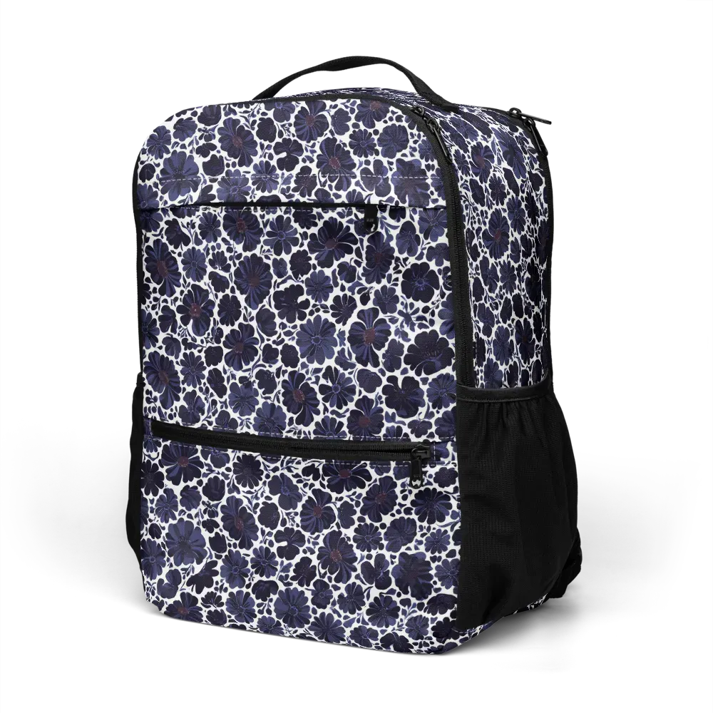 Indigo Bloomfield on Utility Backpack — Left Front