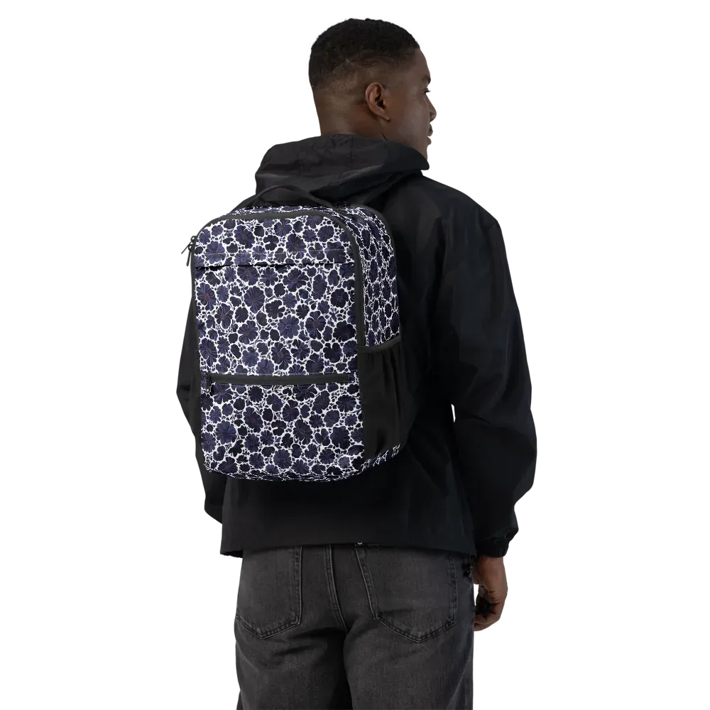 Indigo Bloomfield on Utility Backpack — Back