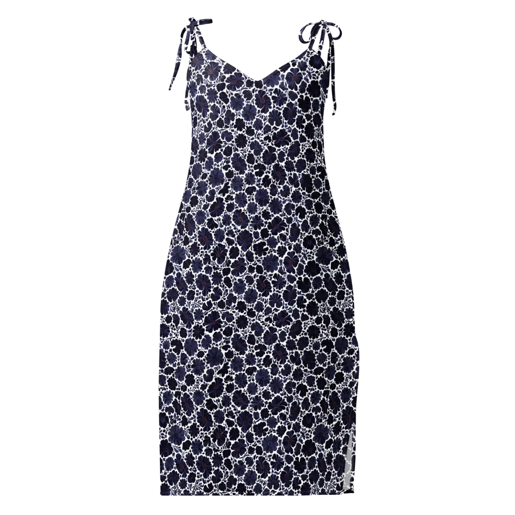 Indigo Bloomfield on Slip Dress — Front