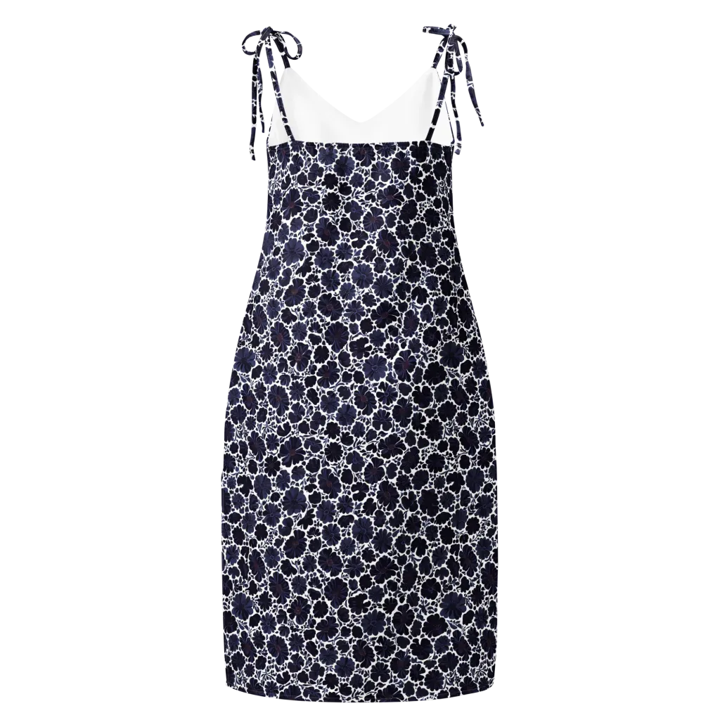 Indigo Bloomfield on Slip Dress — Back