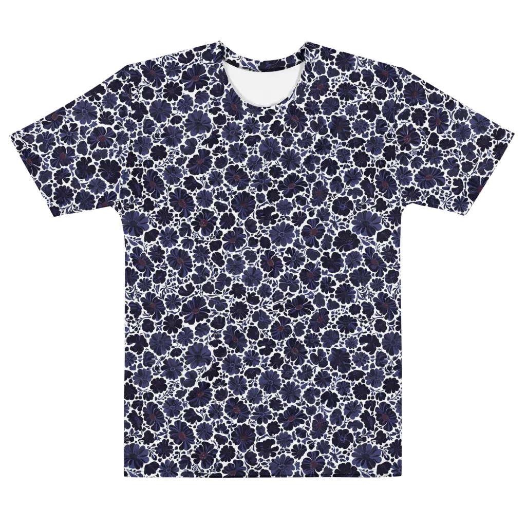 Indigo Bloomfield on Men's Cotton Crew Neck T-Shirt — Front