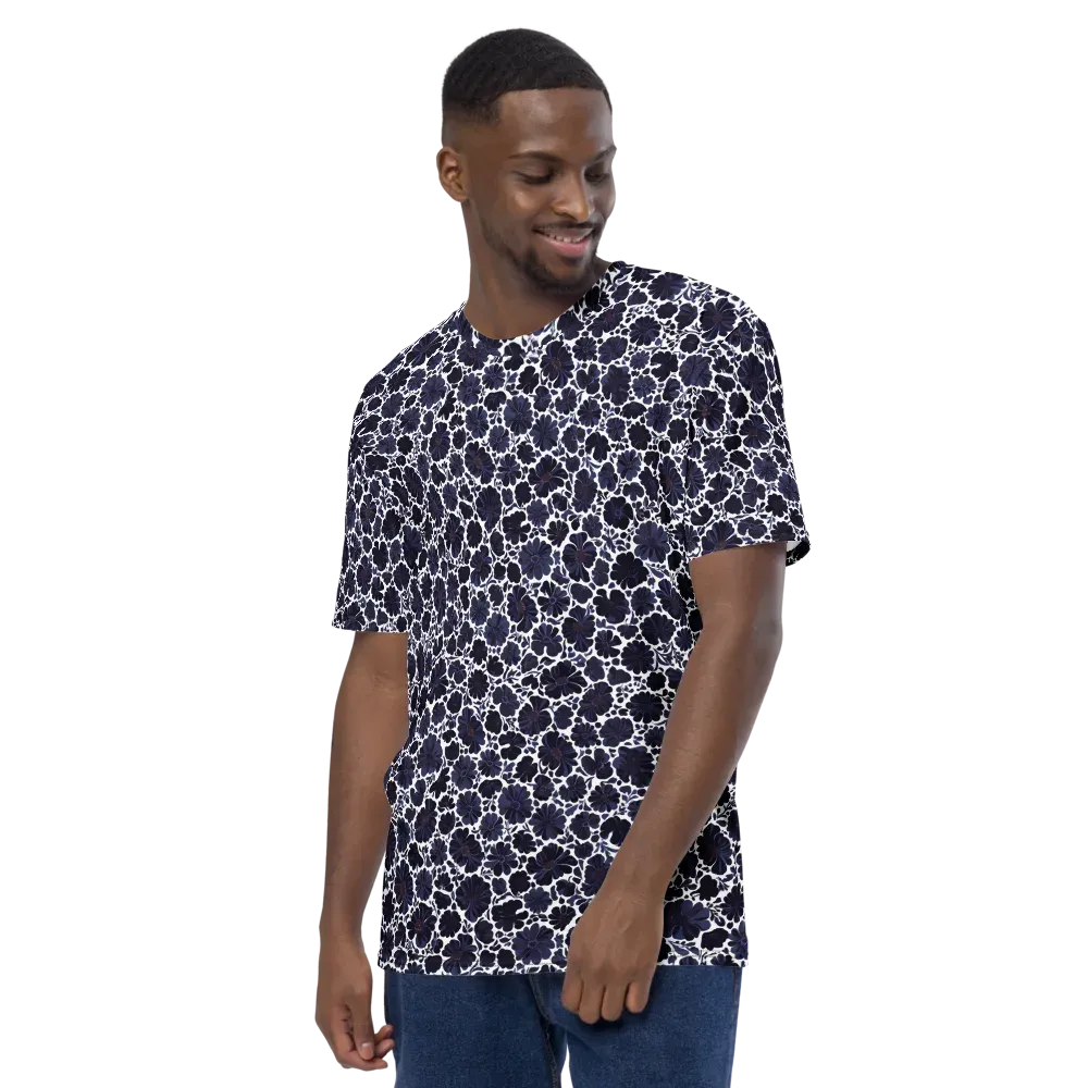 Indigo Bloomfield on Men's Crew Neck T-Shirt — Left