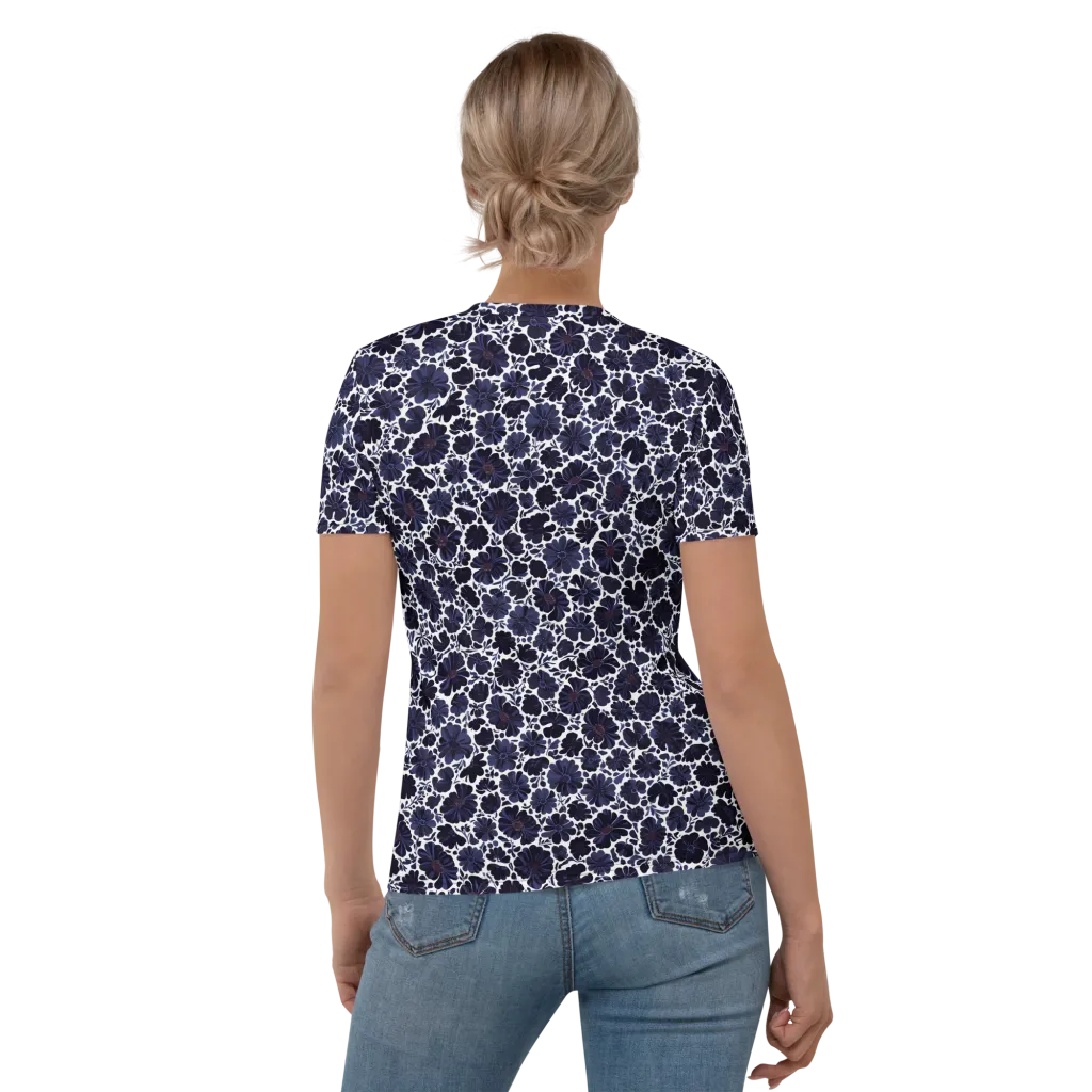 Indigo Bloomfield on Women's Crew Neck T-Shirt — Back