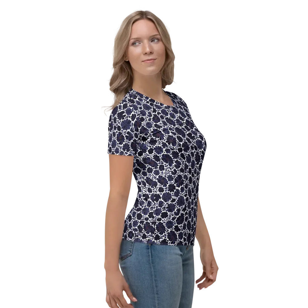 Indigo Bloomfield on Women's Crew Neck T-Shirt — Right