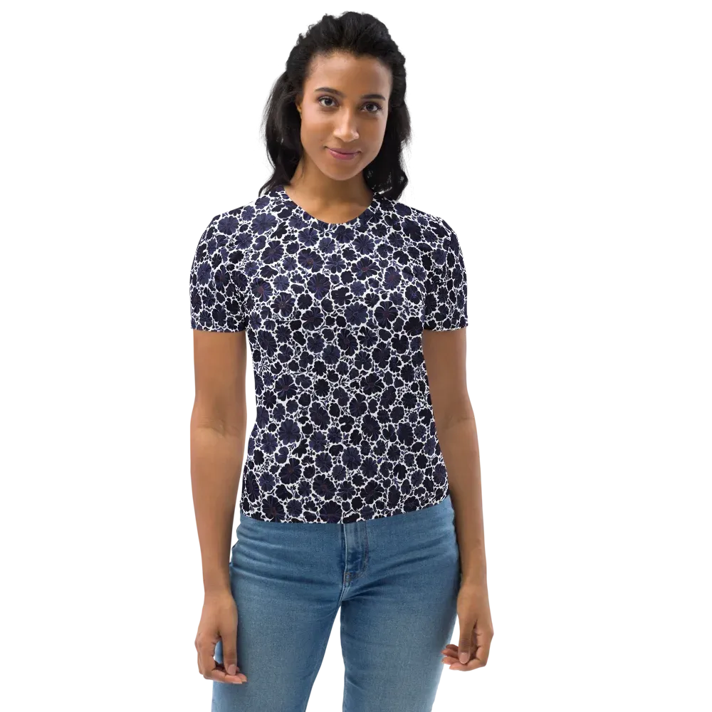Indigo Bloomfield on Women's Crew Neck T-Shirt — Front