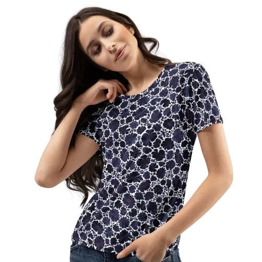 Indigo Bloomfield on a Women's Crew Neck T-Shirt