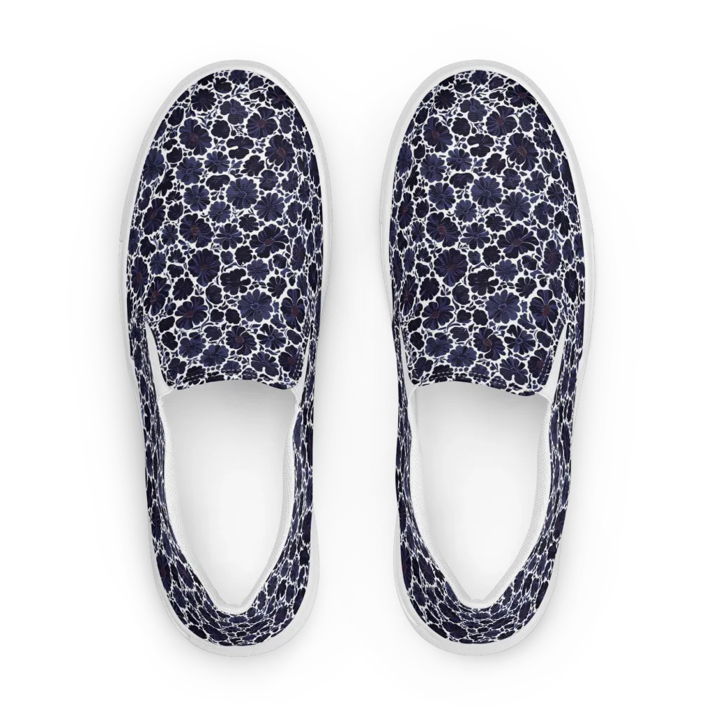 Indigo Bloomfield on Women's Slip-On Canvas Shoes — Front