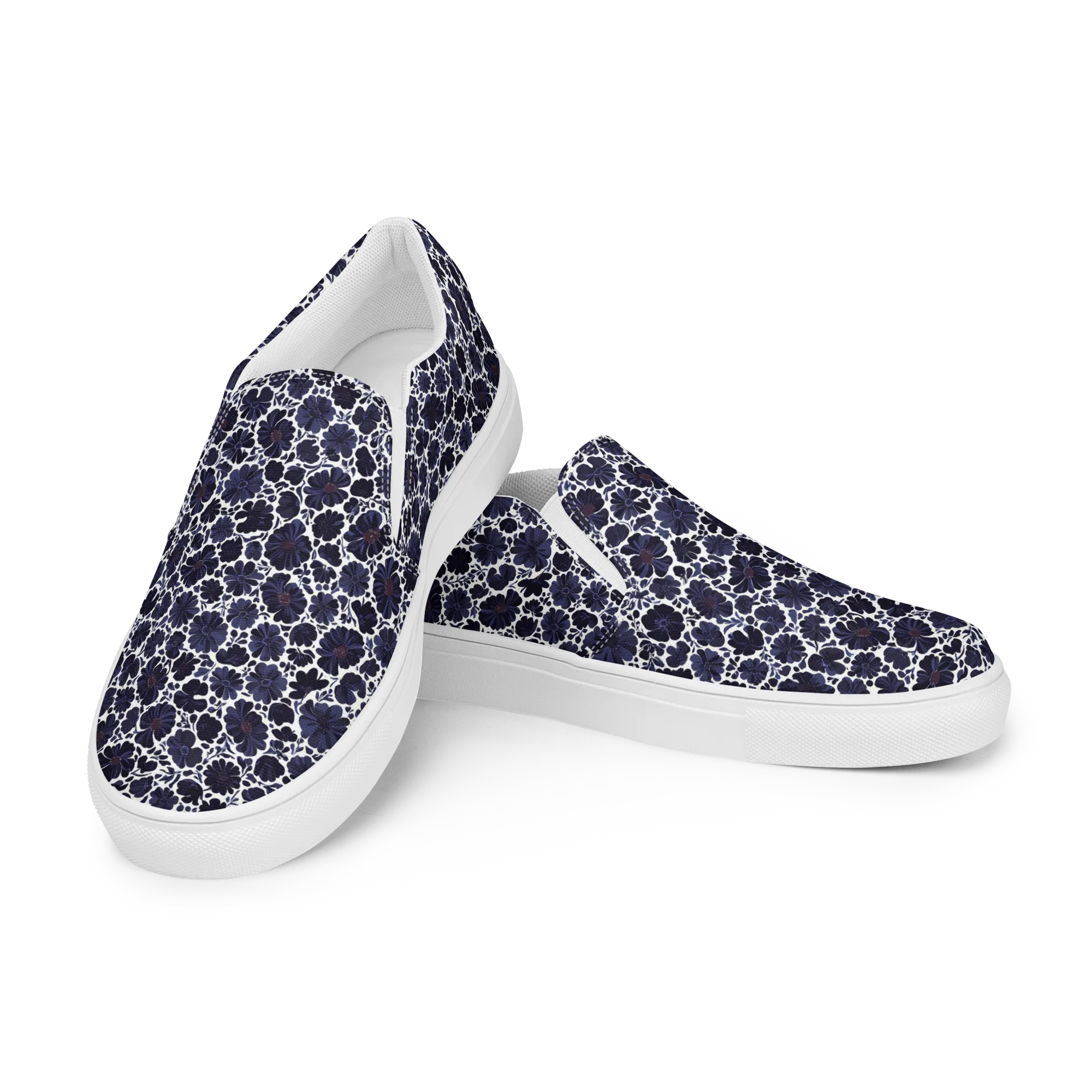 Indigo Bloomfield on Women's Slip-On Canvas Shoes — Left Front