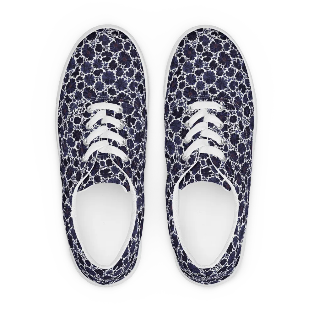 Indigo Bloomfield on Men's Lace-Up Canvas Shoes — Front