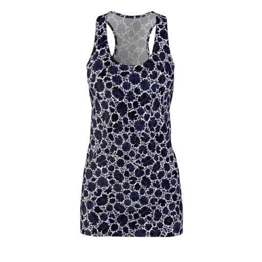 Indigo Bloomfield on a Racerback Dress