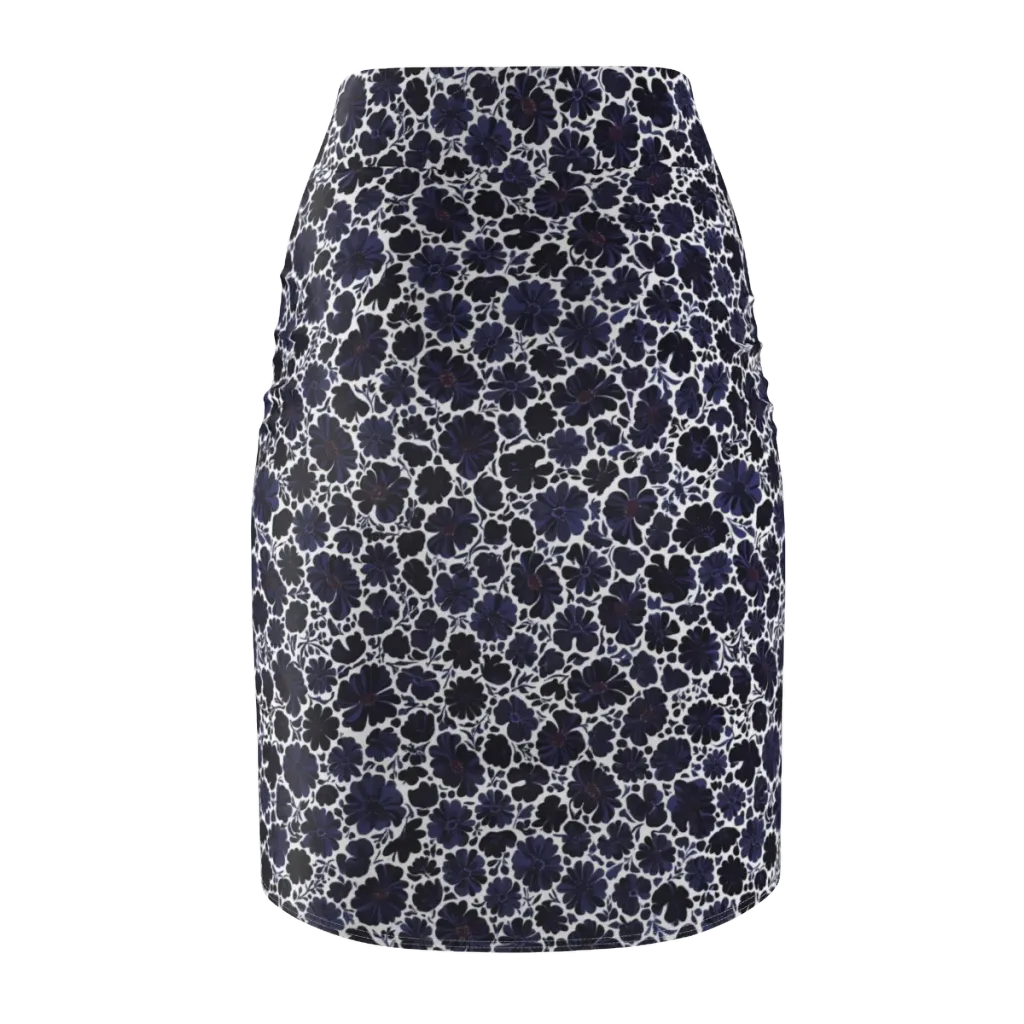 Indigo Bloomfield on Pencil Skirt — Back