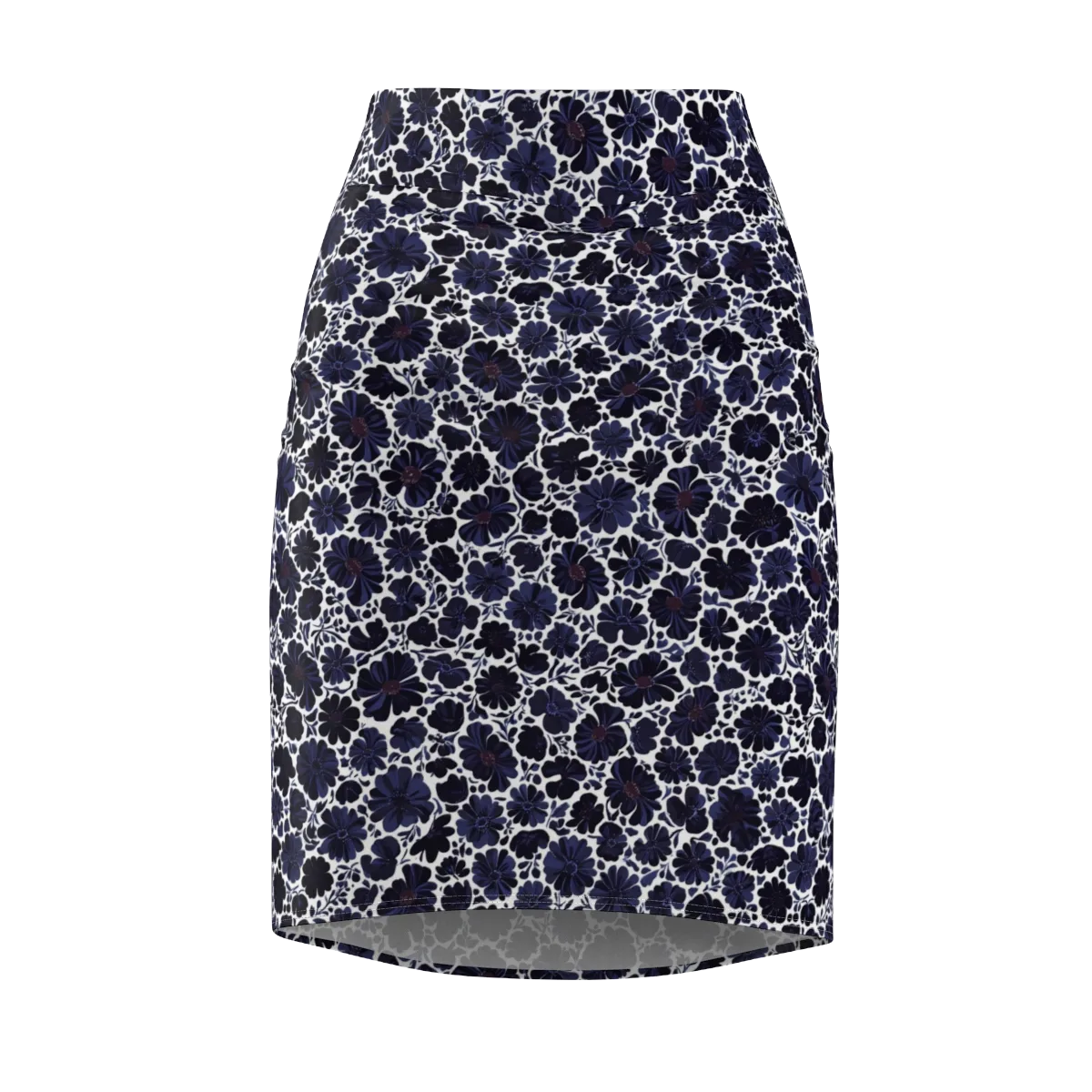 Indigo Bloomfield on Pencil Skirt — Front