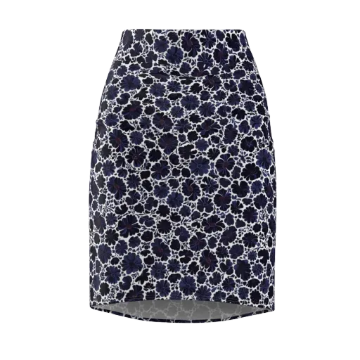 Indigo Bloomfield on a Pencil Skirt