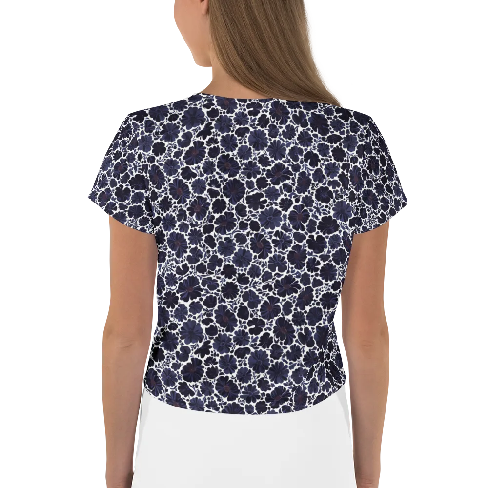 Indigo Bloomfield on Crop Tee — Back
