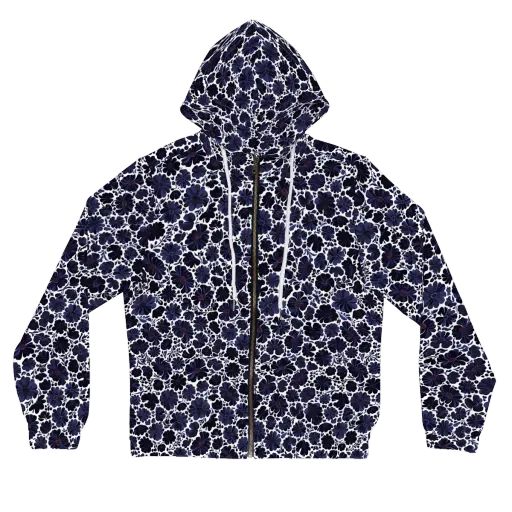 Indigo Bloomfield on a Women's Full-Zip Hoodie