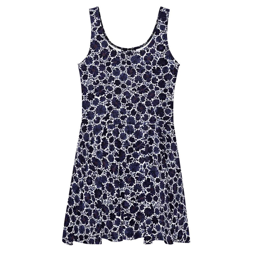 Indigo Bloomfield on Skater Dress — Front