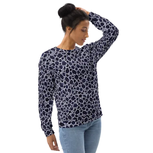 Indigo Bloomfield on a Sweatshirt