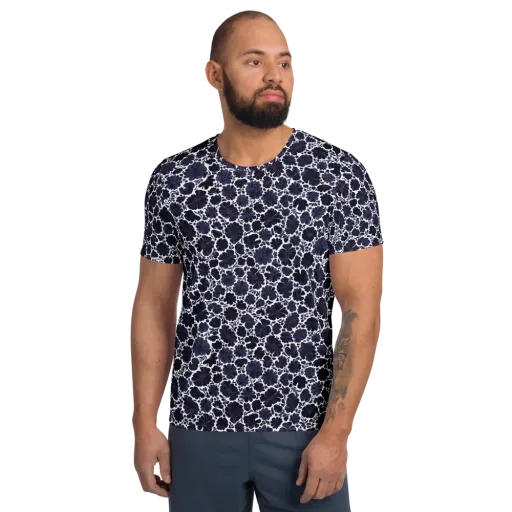 Indigo Bloomfield on a Men's Athletic T-Shirt