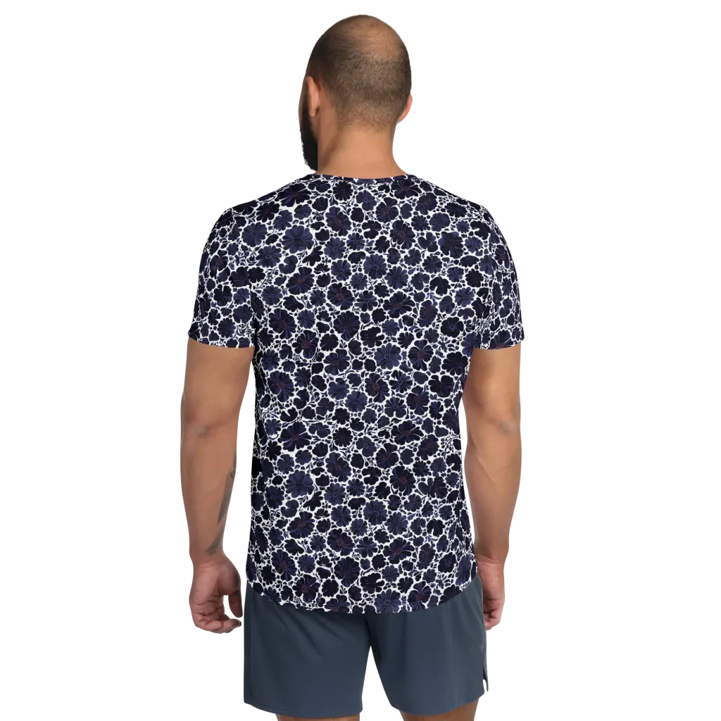 Indigo Bloomfield on Men's Athletic T-Shirt — Back