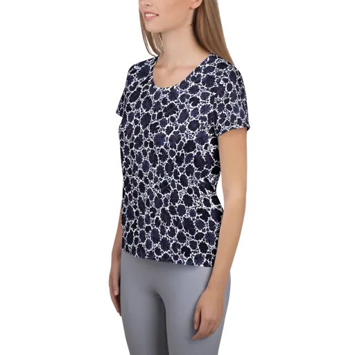 Indigo Bloomfield on a Women's Athletic T-Shirt