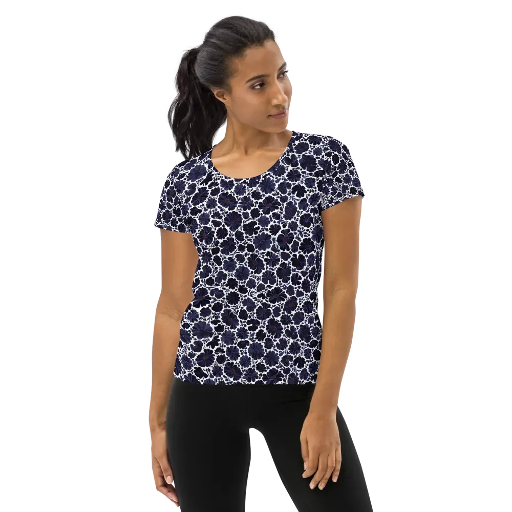 Indigo Bloomfield on Women's Athletic T-Shirt — Front