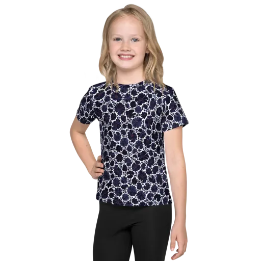 Indigo Bloomfield on a Kids Crew Neck T-Shirt