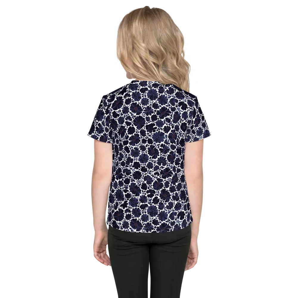 Indigo Bloomfield on Kids Crew Neck T-Shirt — Back