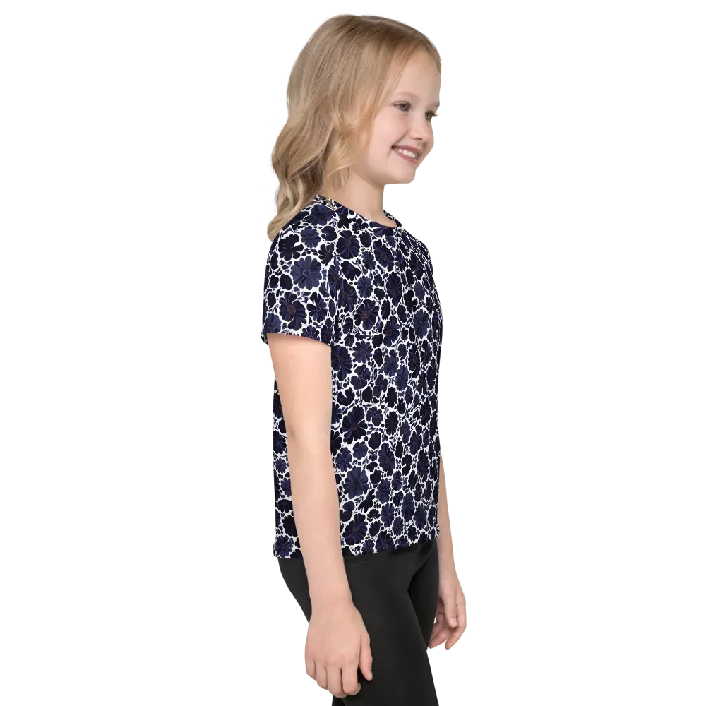 Indigo Bloomfield on Kids Crew Neck T-Shirt — Right