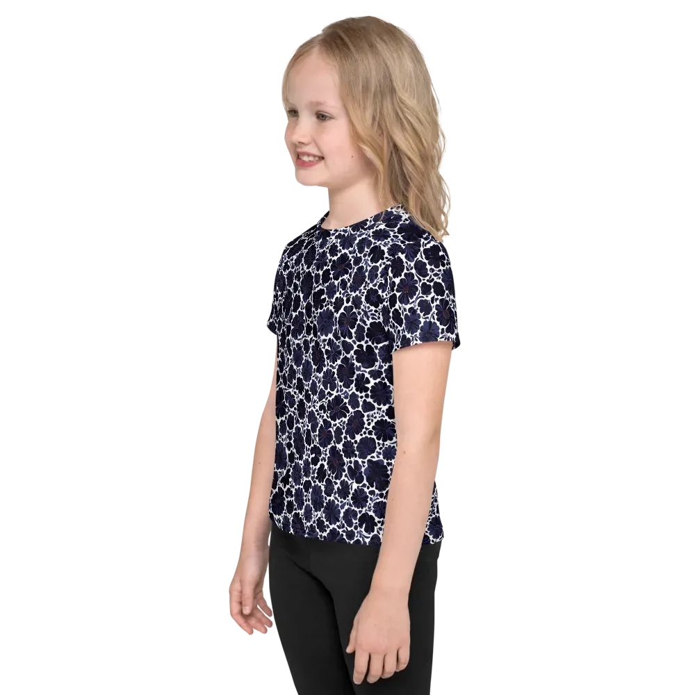 Indigo Bloomfield on Kids Crew Neck T-Shirt — Left
