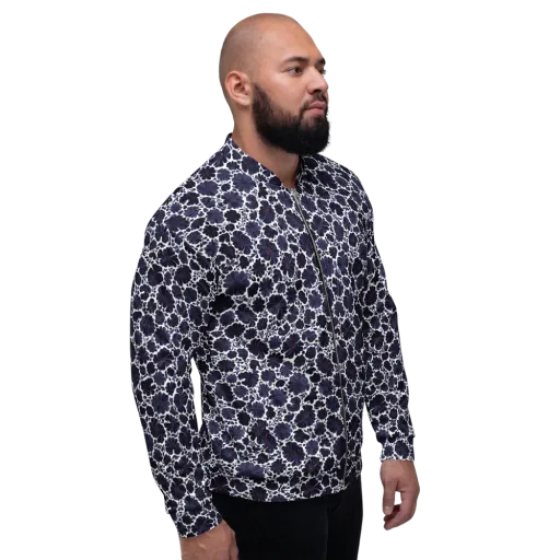 Indigo Bloomfield on a Bomber Jacket