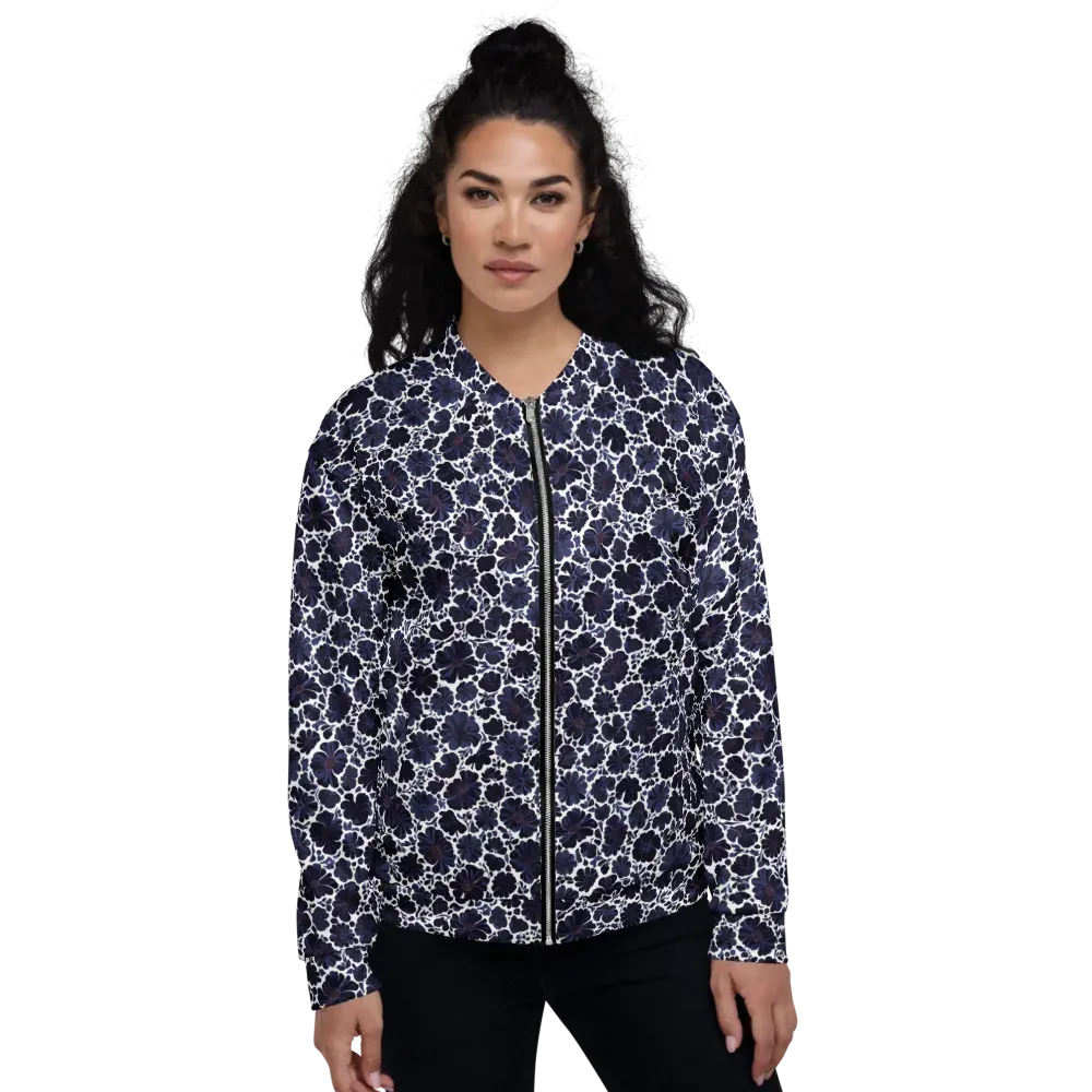 Indigo Bloomfield on Bomber Jacket — Front