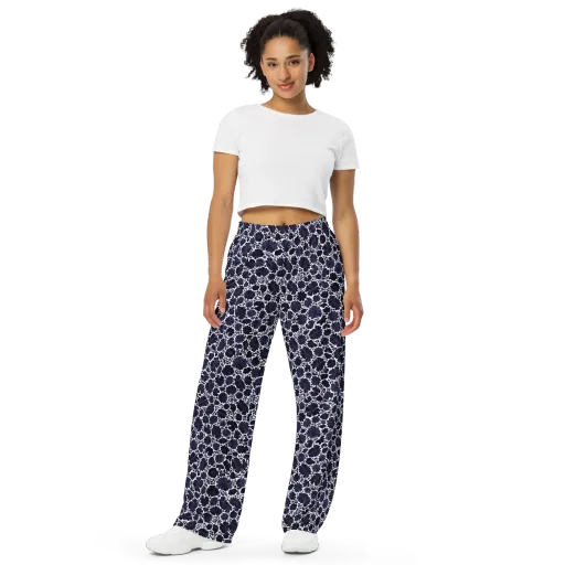 Indigo Bloomfield on a Wide-Leg Pants