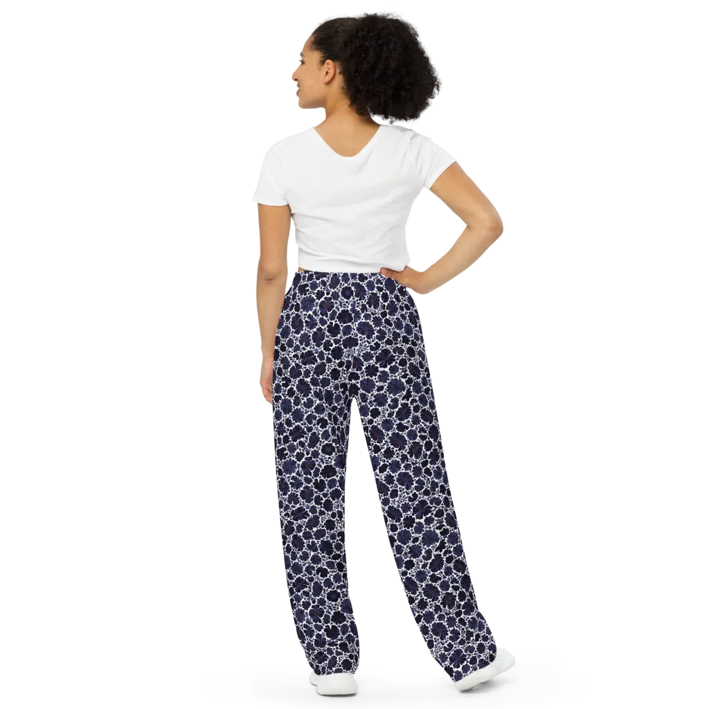 Indigo Bloomfield on Wide-Leg Pants — Back