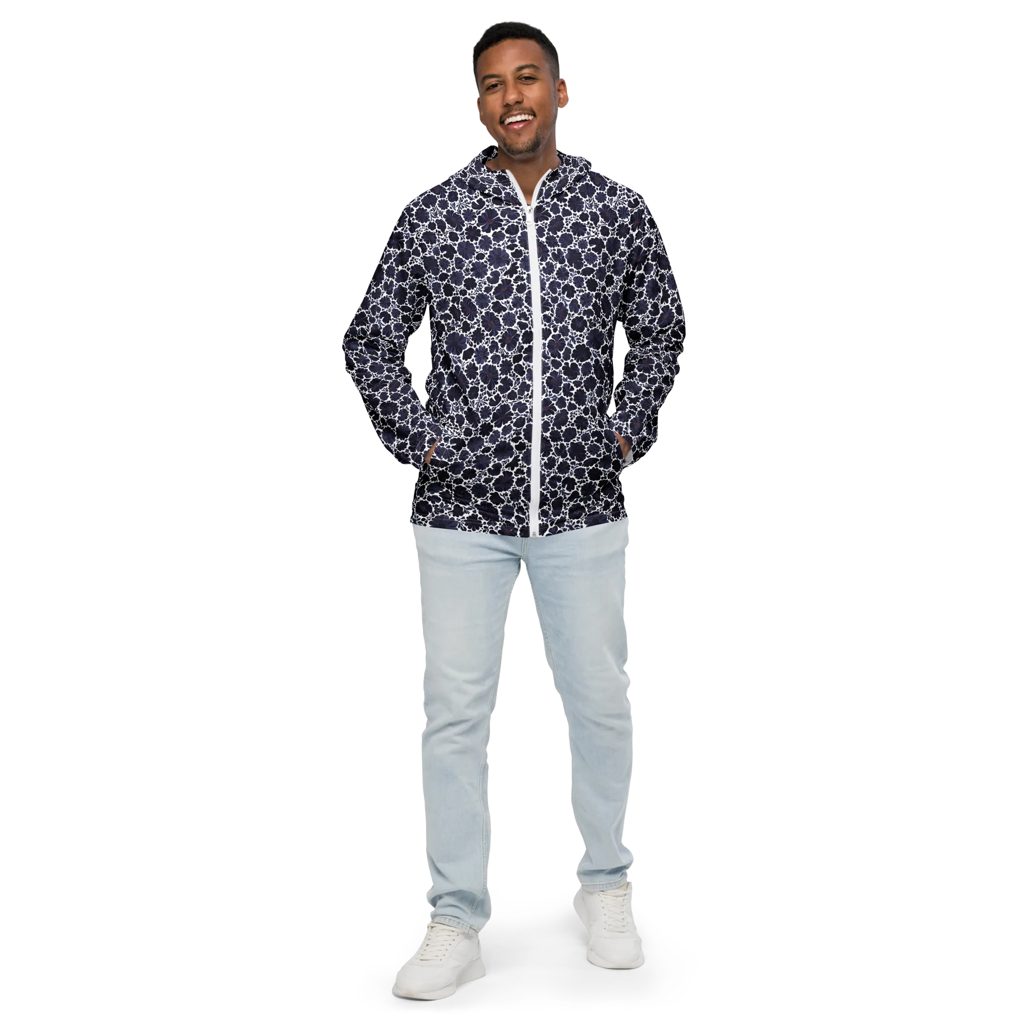 Indigo Bloomfield on Men's Windbreaker — Front