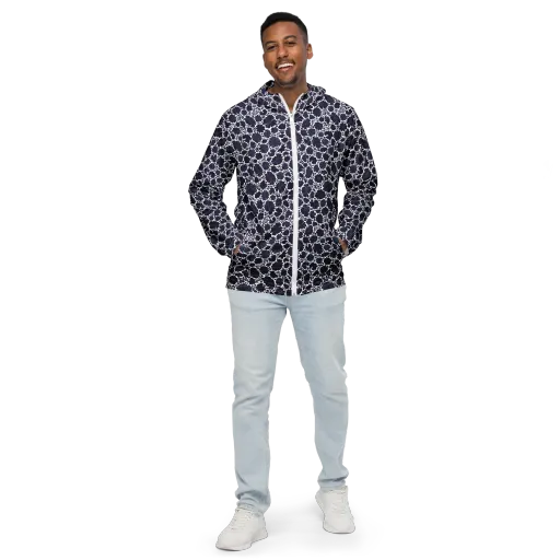 Indigo Bloomfield on a Men's Windbreaker