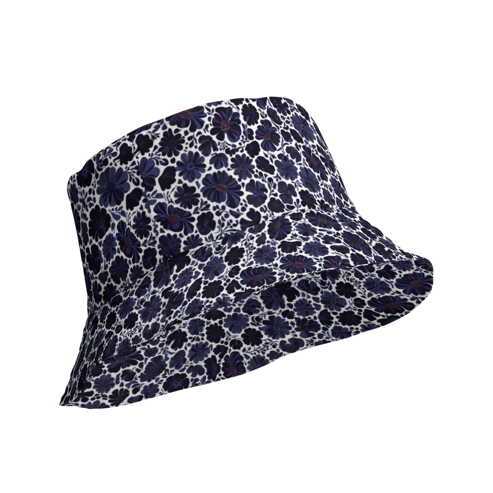 Indigo Bloomfield on Reversible Bucket Hat — Product details Outside