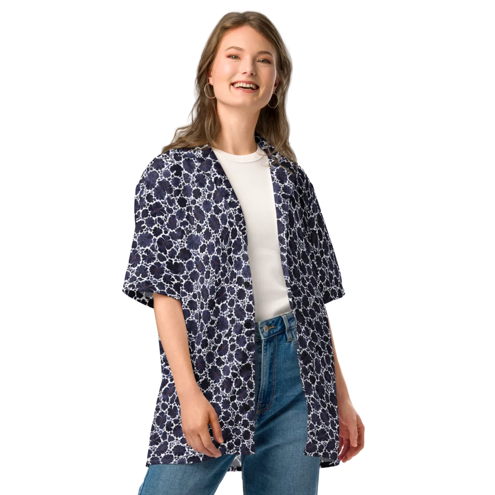 Indigo Bloomfield on Button Shirt — Front