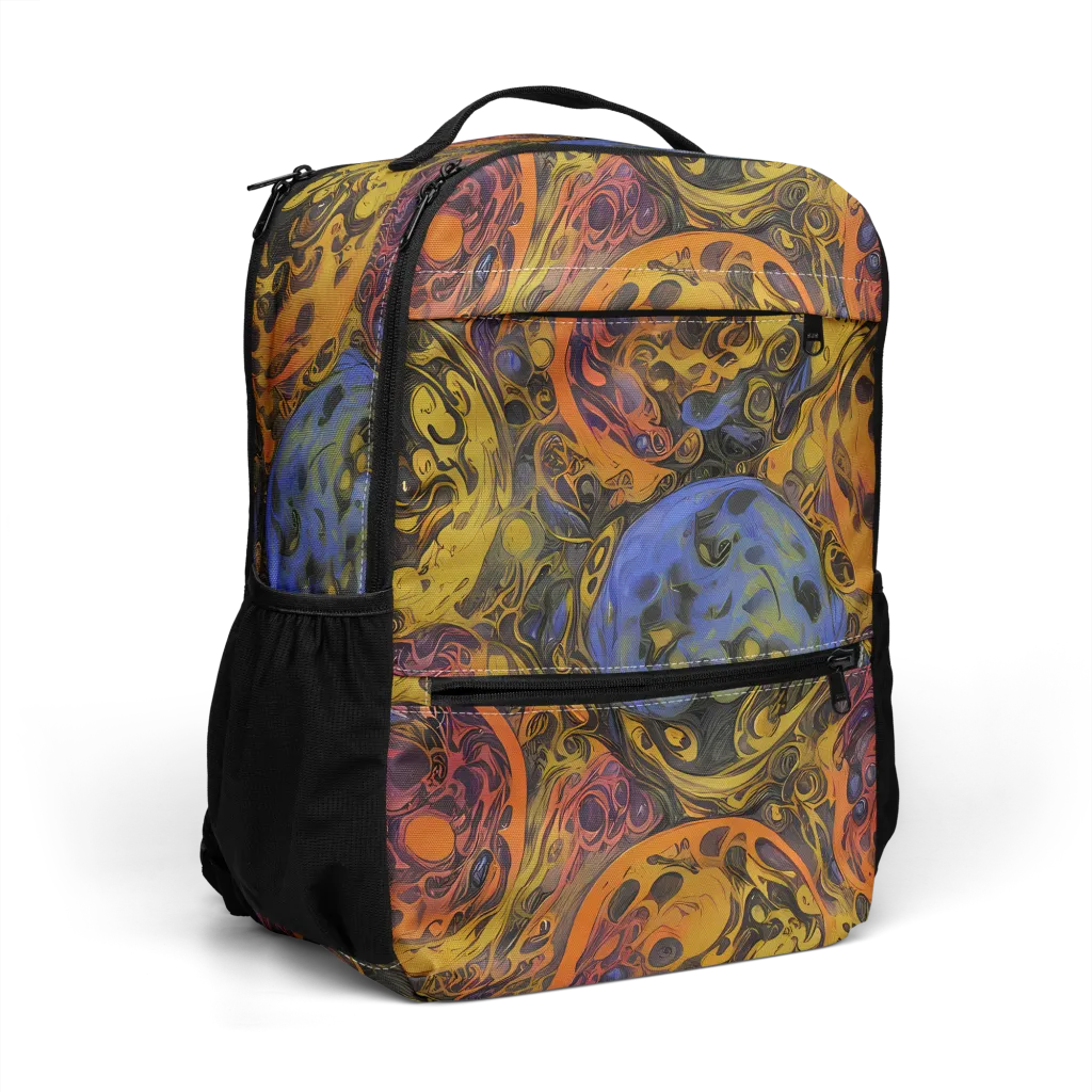 Molten Carnival on Utility Backpack — Right Front