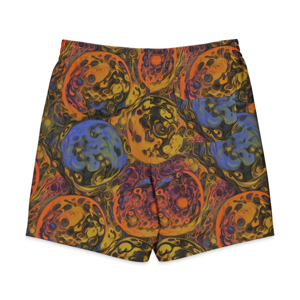Molten Carnival on Men's Board Shorts — Back